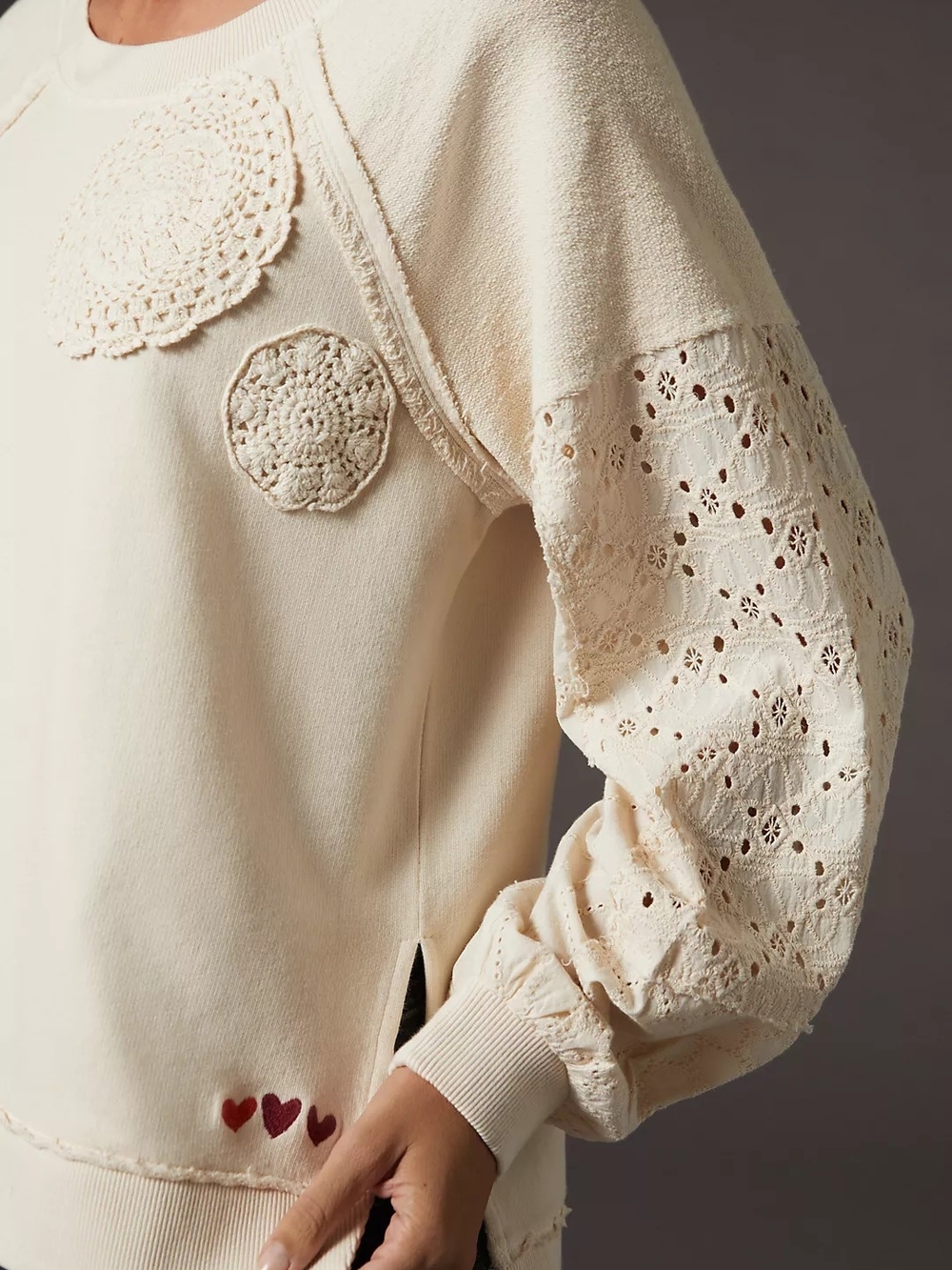 Pilcro Doily Sweatshirt